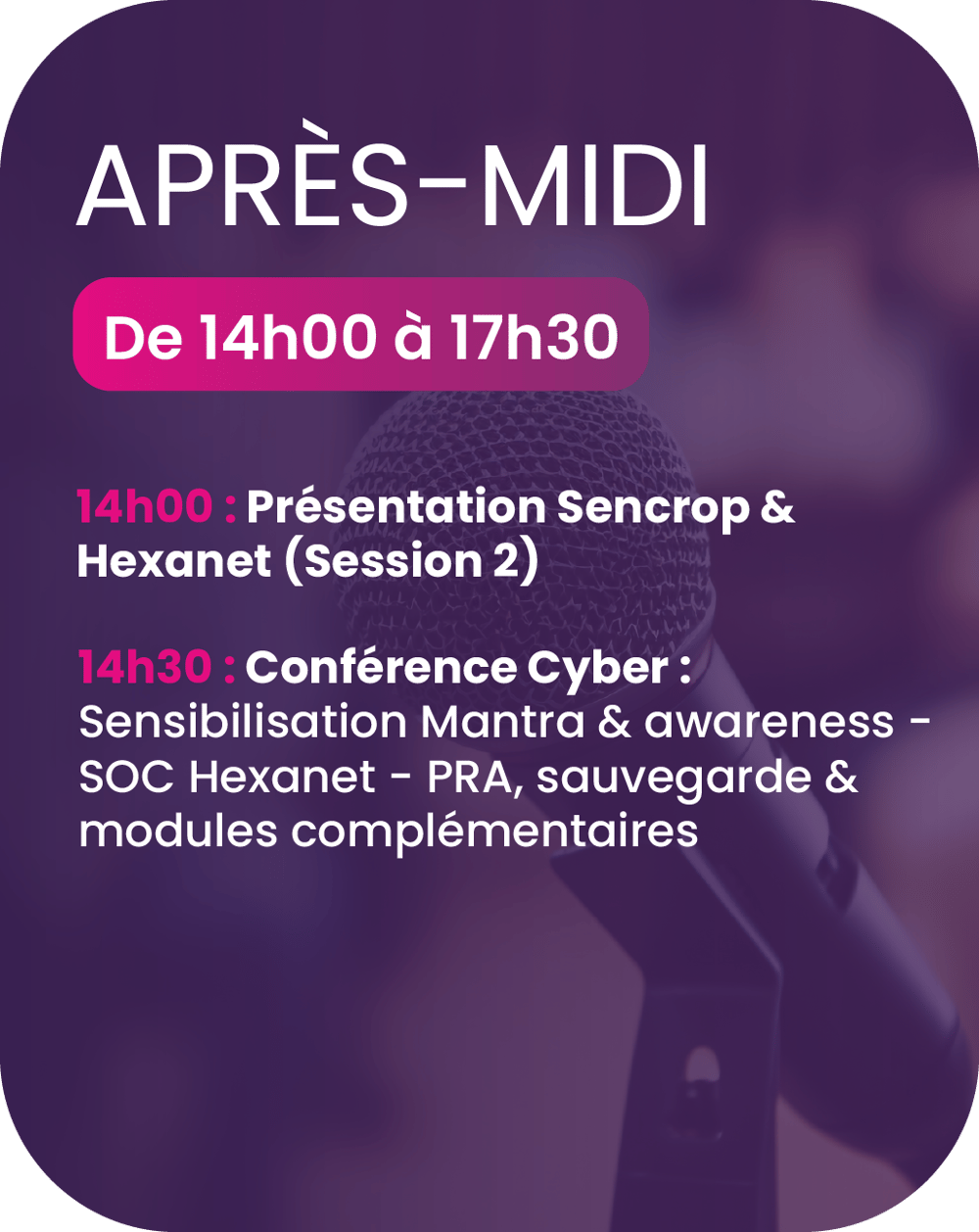 Session de laprès-midi